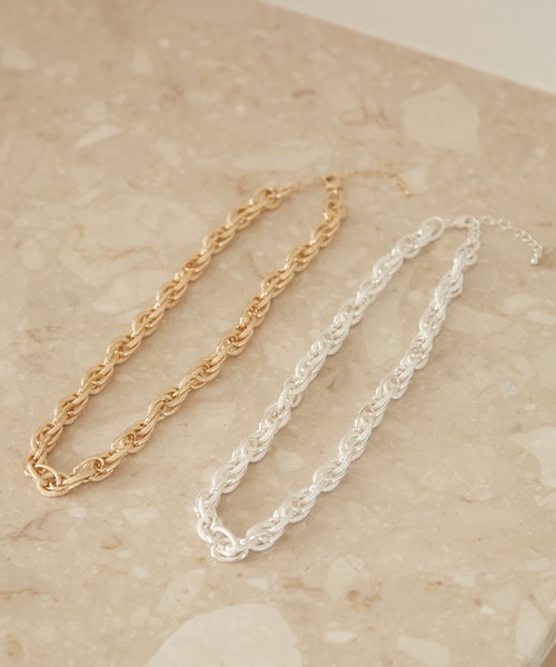 VIS(ビス)の「CASUAL ミックスメッキチェーンネックレス(ネックレス・レディース・シルバー/ゴールド・FREE)」の10枚目の写真