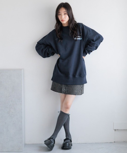 LOWRYS FARM(ローリーズファーム)の「CONE/ミニSK 131363(デニムスカート・レディース・ブラック/ブルー・MEDIUM/LARGE)」の14枚目の写真