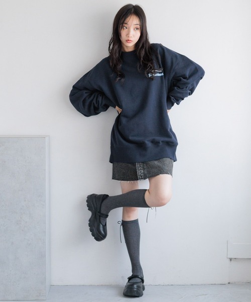 LOWRYS FARM(ローリーズファーム)の「CONE/ミニSK 131363(デニムスカート・レディース・ブラック/ブルー・MEDIUM/LARGE)」の13枚目の写真