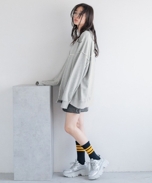 LOWRYS FARM(ローリーズファーム)の「CONE/ミニSK 131363(デニムスカート・レディース・ブラック/ブルー・MEDIUM/LARGE)」の8枚目の写真