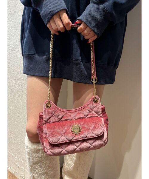 EVRIS（エヴリス）の「キルティングポケットショルダーBAG（ショルダーバッグ・レディース・ブルー/ブラック/ピンク・FREE）」の15枚目の写真