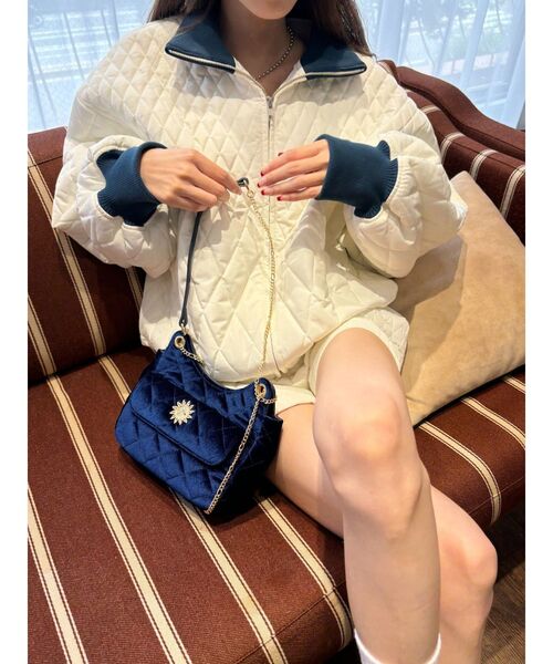 EVRIS（エヴリス）の「キルティングポケットショルダーBAG（ショルダーバッグ・レディース・ブルー/ブラック/ピンク・FREE）」の21枚目の写真