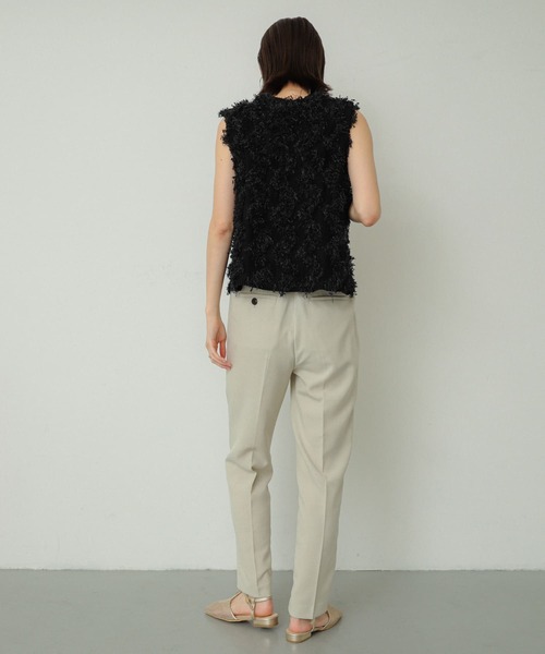 SENSE OF PLACE by URBAN RESEARCH(センスオブプレイスバイアーバンリサーチ)の「『UR TECH DRYLUXE』リネンライクテーパードパンツ(その他パンツ・レディース・ライトベージュ/ブラック/ネイビー・SMALL/MEDIUM/LARGE)」の10枚目の写真