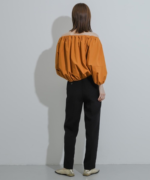 SENSE OF PLACE by URBAN RESEARCH(センスオブプレイスバイアーバンリサーチ)の「『UR TECH DRYLUXE』リネンライクテーパードパンツ(その他パンツ・レディース・ライトベージュ/ブラック/ネイビー・SMALL/MEDIUM/LARGE)」の14枚目の写真