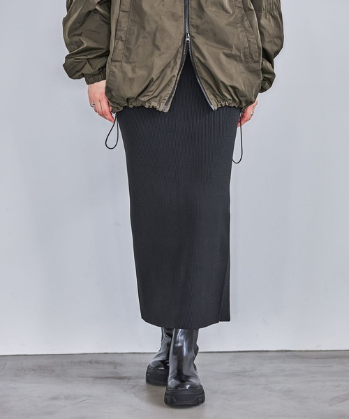 HEREIAM（ヘレイアム）の「【HEREIAM】スポーティーリブスカート2.0（スカート・レディース・グレー/ブラック/レッド/ダークブラウン/セージグリーン・MEDIUM/SMALL）」の21枚目の写真