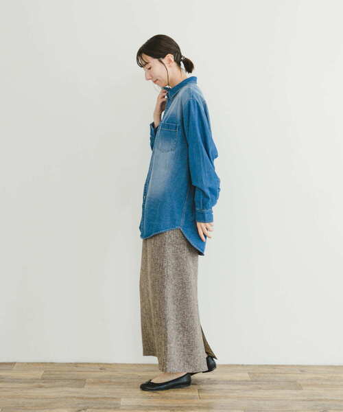 ITEMS URBANRESEARCH（アイテムズ アーバンリサーチ）の「デニムシャツ（シャツ/ブラウス・レディース・インディゴブルー/ライトブルー・FREE）」の22枚目の写真