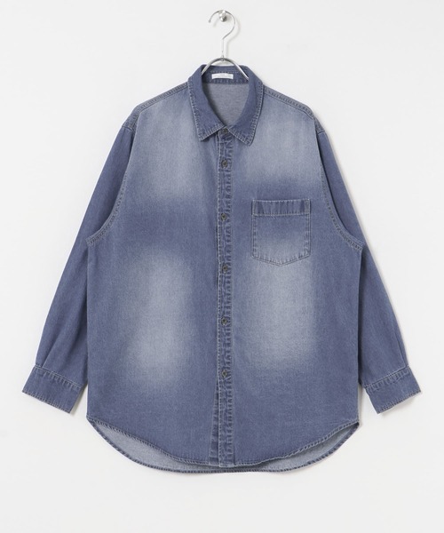 ITEMS URBANRESEARCH（アイテムズ アーバンリサーチ）の「デニムシャツ（シャツ/ブラウス・レディース・インディゴブルー/ライトブルー・FREE）」の9枚目の写真