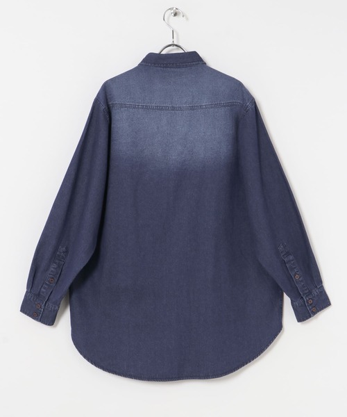 ITEMS URBANRESEARCH（アイテムズ アーバンリサーチ）の「デニムシャツ（シャツ/ブラウス・レディース・インディゴブルー/ライトブルー・FREE）」の6枚目の写真