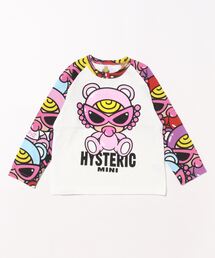 ヒステリックミニ　パンダ　ラグランロングシャツ　80　ホワイト　ヒスミニ ヒステリックミニ（HYSTERIC MINI） パンダミニちゃん＆ロゴ柄ラグラン