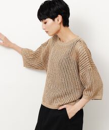 OPAQUE.CLIP | ラメメッシュニット【洗濯機洗い可】(ニット/セーター)