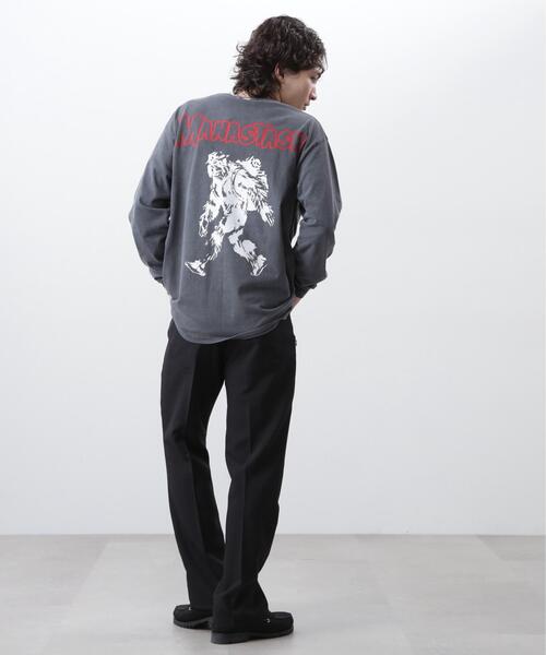 MANASTASH(マナスタッシュ)の「MANASTASH/マナスタッシュ/PUMICE L/S TEE BIG FOOT(Tシャツ/カットソー・メンズ・バイオレット/ホワイト/ブラック・M/S/XL/L)」の11枚目の写真