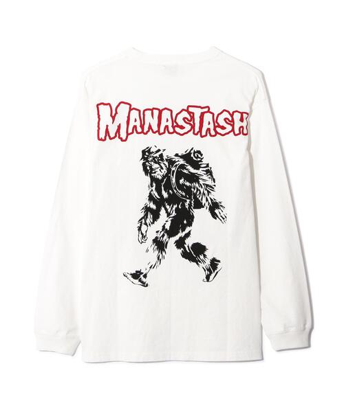 MANASTASH(マナスタッシュ)の「MANASTASH/マナスタッシュ/PUMICE L/S TEE BIG FOOT(Tシャツ/カットソー・メンズ・バイオレット/ホワイト/ブラック・M/S/XL/L)」の12枚目の写真