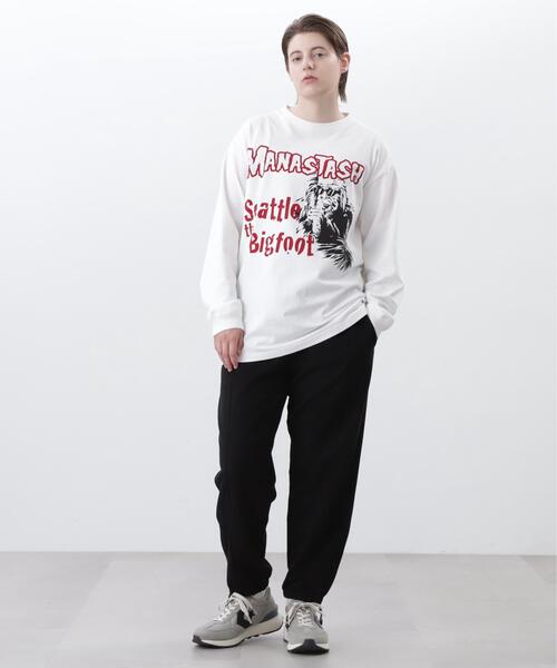 MANASTASH(マナスタッシュ)の「MANASTASH/マナスタッシュ/PUMICE L/S TEE BIG FOOT(Tシャツ/カットソー・メンズ・バイオレット/ホワイト/ブラック・M/S/XL/L)」の16枚目の写真