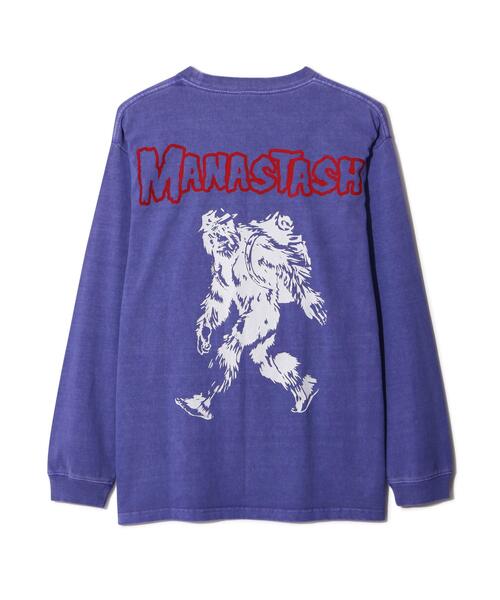 MANASTASH(マナスタッシュ)の「MANASTASH/マナスタッシュ/PUMICE L/S TEE BIG FOOT(Tシャツ/カットソー・メンズ・バイオレット/ホワイト/ブラック・M/S/XL/L)」の17枚目の写真