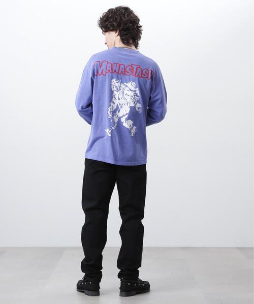 MANASTASH(マナスタッシュ)の「MANASTASH/マナスタッシュ/PUMICE L/S TEE BIG FOOT(Tシャツ/カットソー・メンズ・バイオレット/ホワイト/ブラック・M/S/XL/L)」の21枚目の写真