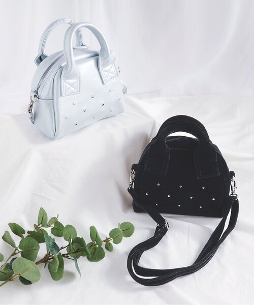 apres les cours（アプレレクール）の「ミニボストンポシェット（ショルダーバッグ・キッズ・シルバー/ブラック・FREE）」の16枚目の写真