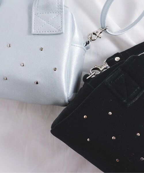 apres les cours（アプレレクール）の「ミニボストンポシェット（ショルダーバッグ・キッズ・シルバー/ブラック・FREE）」の18枚目の写真