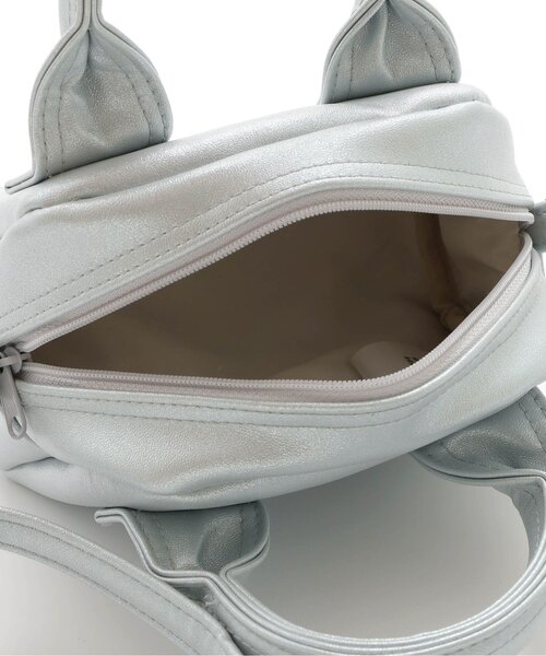 apres les cours（アプレレクール）の「ミニボストンポシェット（ショルダーバッグ・キッズ・シルバー/ブラック・FREE）」の5枚目の写真