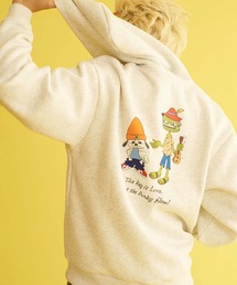 【PA RAPPA THE RAPPER/パラッパラッパー】パラッパ x ミスタープリンスフリースワローロゴプリント F/Z パーカー