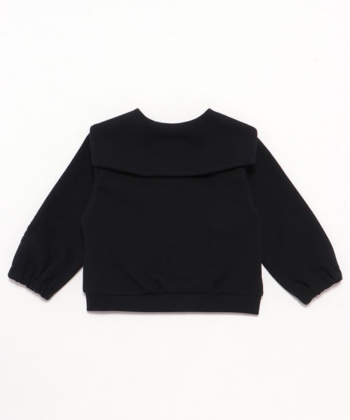 petit main（プティマイン）の「【防汚加工/リンク】セーラーZIP羽織り(キッズサイズ)（カーディガン/ボレロ・キッズ・ネイビー/トップグレー/ライトピンク・80ｃｍ/90cm/100cm/110cm/120cm/130cm）」の4枚目の写真