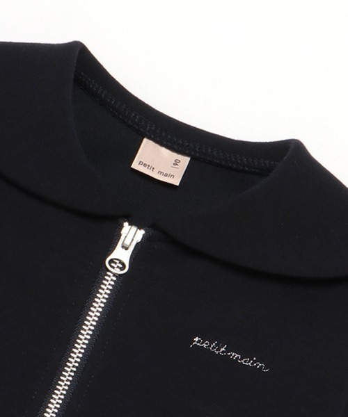 petit main（プティマイン）の「【防汚加工/リンク】セーラーZIP羽織り(キッズサイズ)（カーディガン/ボレロ・キッズ・ネイビー/トップグレー/ライトピンク・80ｃｍ/90cm/100cm/110cm/120cm/130cm）」の5枚目の写真