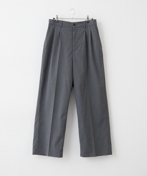 WHIMSIC(ウィムジック)の「【UNISEX/2サイズ展開/SETUP対応】ピンストライプスラックス(その他パンツ・レディース・チャコールグレー/ネイビー・2/1)」の3枚目の写真