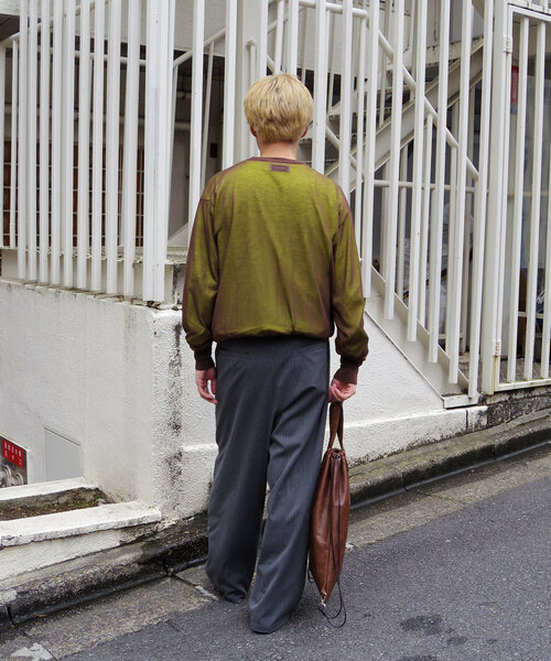 WHIMSIC(ウィムジック)の「【UNISEX/2サイズ展開/SETUP対応】ピンストライプスラックス(その他パンツ・レディース・チャコールグレー/ネイビー・2/1)」の9枚目の写真