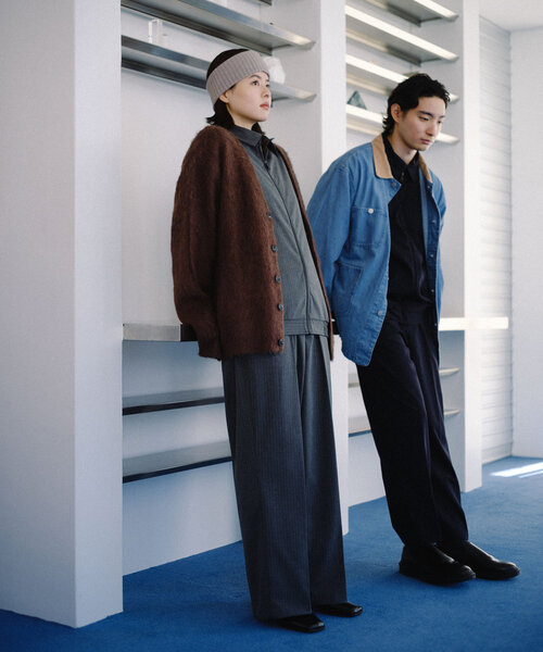 WHIMSIC(ウィムジック)の「【UNISEX/2サイズ展開/SETUP対応】ピンストライプスラックス(その他パンツ・レディース・チャコールグレー/ネイビー・2/1)」の10枚目の写真