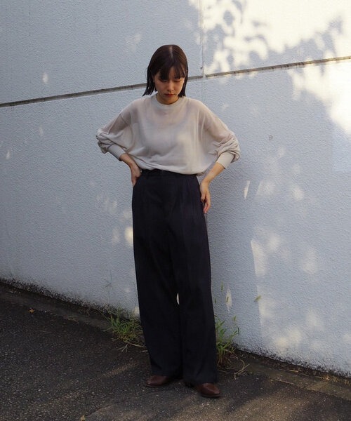 WHIMSIC(ウィムジック)の「【UNISEX/2サイズ展開/SETUP対応】ピンストライプスラックス(その他パンツ・レディース・チャコールグレー/ネイビー・2/1)」の16枚目の写真