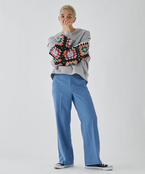 Needles（ニードルス）の「【Needles/ニードルズ】EX.Side Tab Trousers（スラックス・メンズ・カーキ/ブラック/ブルー・M/S/XS）」の7枚目の写真
