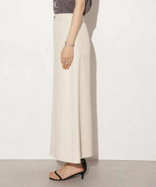 NANO universe（ナノユニバース）の「台形カツラギロングスカート（デニムスカート・レディース・キナリ・マルチサイズ）」の8枚目の写真