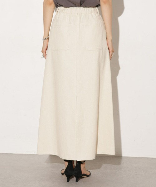 NANO universe（ナノユニバース）の「台形カツラギロングスカート（デニムスカート・レディース・キナリ・マルチサイズ）」の9枚目の写真