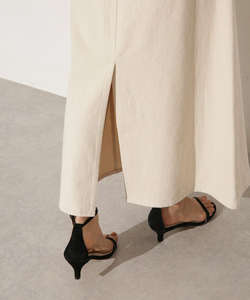 NANO universe（ナノユニバース）の「台形カツラギロングスカート（デニムスカート・レディース・キナリ・マルチサイズ）」の5枚目の写真