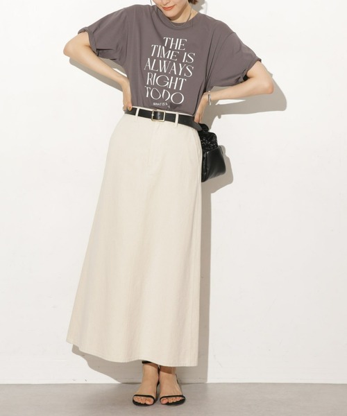 NANO universe（ナノユニバース）の「台形カツラギロングスカート（デニムスカート・レディース・キナリ・マルチサイズ）」の17枚目の写真