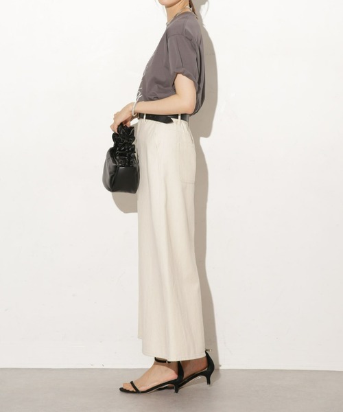 NANO universe（ナノユニバース）の「台形カツラギロングスカート（デニムスカート・レディース・キナリ・マルチサイズ）」の12枚目の写真