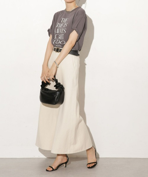 NANO universe（ナノユニバース）の「台形カツラギロングスカート（デニムスカート・レディース・キナリ・マルチサイズ）」の11枚目の写真