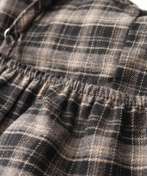 SpRay（スプレイ）の「チェックキャミミニワンピース（ワンピース・レディース・レンガ/レッド/ブラック/グリーン/ブラウン・FREE）」の9枚目の写真