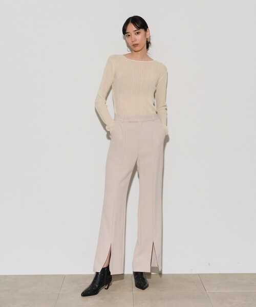 GALLEST(ギャレスト)の「◆シアースパンコールニット(ニット/セーター・レディース・アイボリー/グレー/ブラック/イエロー系その他/パープル・38)」の21枚目の写真