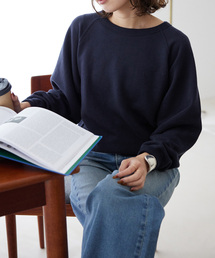 裏毛コンパクトラグランスウェット