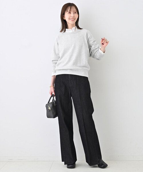 SLOBE IENA（スローブイエナ）の「裏毛コンパクトラグランスウェット（スウェット・レディース・グレー/ピンク/ネイビー・FREE）」の10枚目の写真