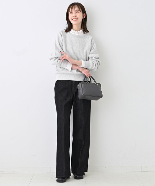 SLOBE IENA（スローブイエナ）の「裏毛コンパクトラグランスウェット（スウェット・レディース・グレー/ピンク/ネイビー・FREE）」の11枚目の写真