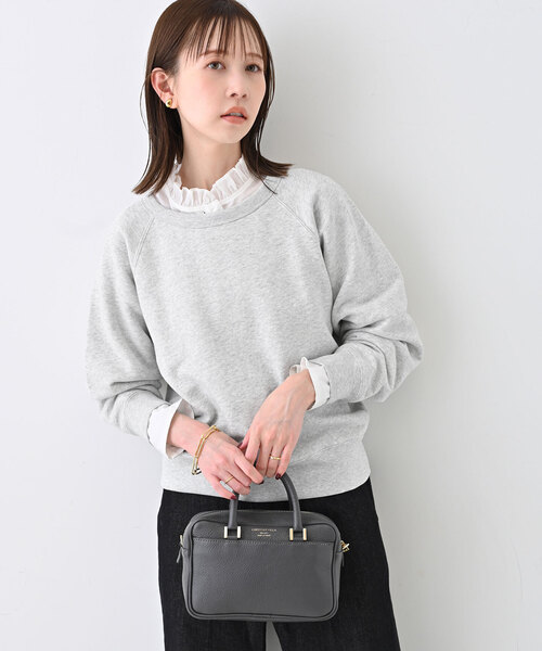 SLOBE IENA（スローブイエナ）の「裏毛コンパクトラグランスウェット（スウェット・レディース・グレー/ピンク/ネイビー・FREE）」の14枚目の写真