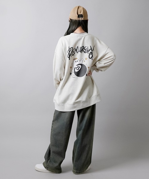 SPINNS（スピンズ）の「オバケ8ボールデザイン ビッグスウェット