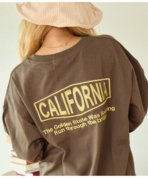 anap mimpi | CALIFORNIA ロゴラウンドヘム 長袖 ビッグ ロンＴ(Tシャツ/カットソー)