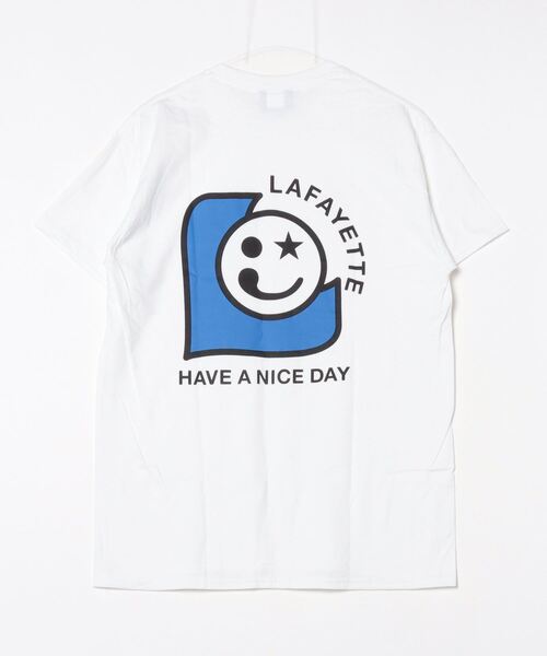 LFYT（エルエフワイティー）の「LFYT ラファイエット 【Lafayette】 - 半袖 Tシャツ【HAVE A NICE DAY TEE LA240110】（Tシャツ/カットソー・メンズ・オリーブ/ネイビー/ホワイト・LARGE/X-LARGE/XX-LARGE/MEDIUM）」の4枚目の写真