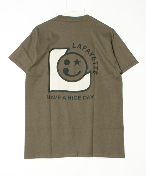 LFYT（エルエフワイティー）の「LFYT ラファイエット 【Lafayette】 - 半袖 Tシャツ【HAVE A NICE DAY TEE LA240110】（Tシャツ/カットソー・メンズ・オリーブ/ネイビー/ホワイト・LARGE/X-LARGE/XX-LARGE/MEDIUM）」の6枚目の写真