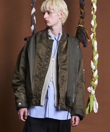 MAISON SPECIAL | 《UNISEX》Prime-Over Docking Stand Collar Blouson/プライムオーバードッキングスタンドカラーブルゾン【MAISON SPECIAL/メゾンスペシャル】(ミリタリージャケット)