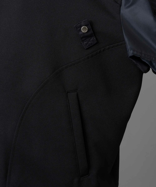 MAISON SPECIAL（メゾンスペシャル）の「《UNISEX》Prime-Over Docking Stand Collar Blouson/プライムオーバードッキングスタンドカラーブルゾン【MAISON SPECIAL/メゾンスペシャル】（ミリタリージャケット・メンズ・カーキ/ブラック・2/1）」の16枚目の写真