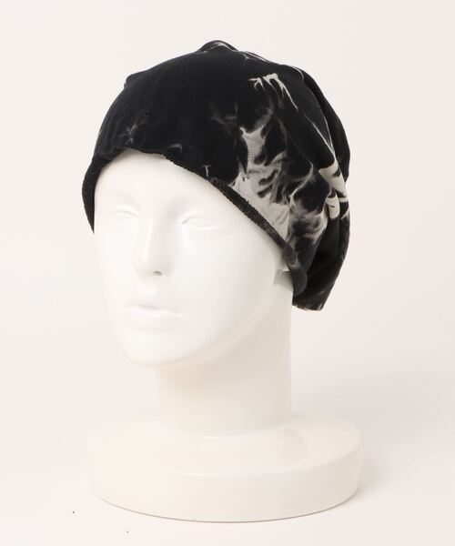 BARELY BLUE（ベアリーブルー）の「【 BARELY BLUE / ベアリーブルー 】 タイダイ ルーズシルエット ビーニー（ニットキャップ/ビーニー・レディース・ピンク/ブルー/ブラック/マルチ・FREE）」の6枚目の写真