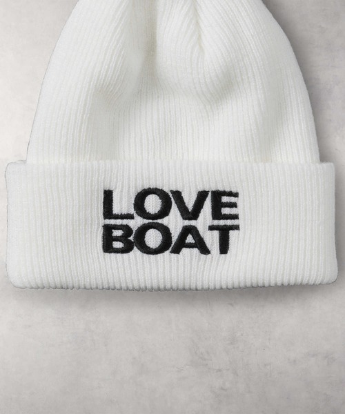 Right-on（ライトオン）の「【LOVE BOAT】ボンボンニットワッチ（ニットキャップ/ビーニー・キッズ・ブラック/ホワイト・フリー）」の4枚目の写真
